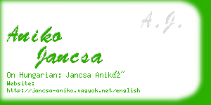 aniko jancsa business card